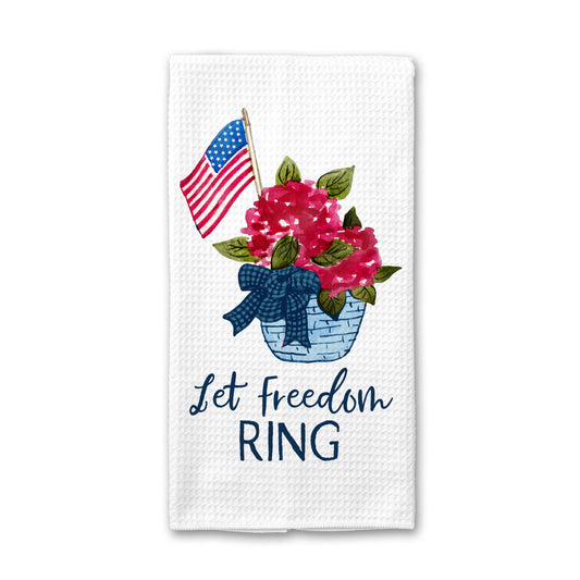 4th of July Patriotic Red White Blue Kitchen Towel Decor