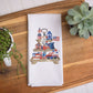 4th July Patriotic Dish Towel, Red White and Blue Decor