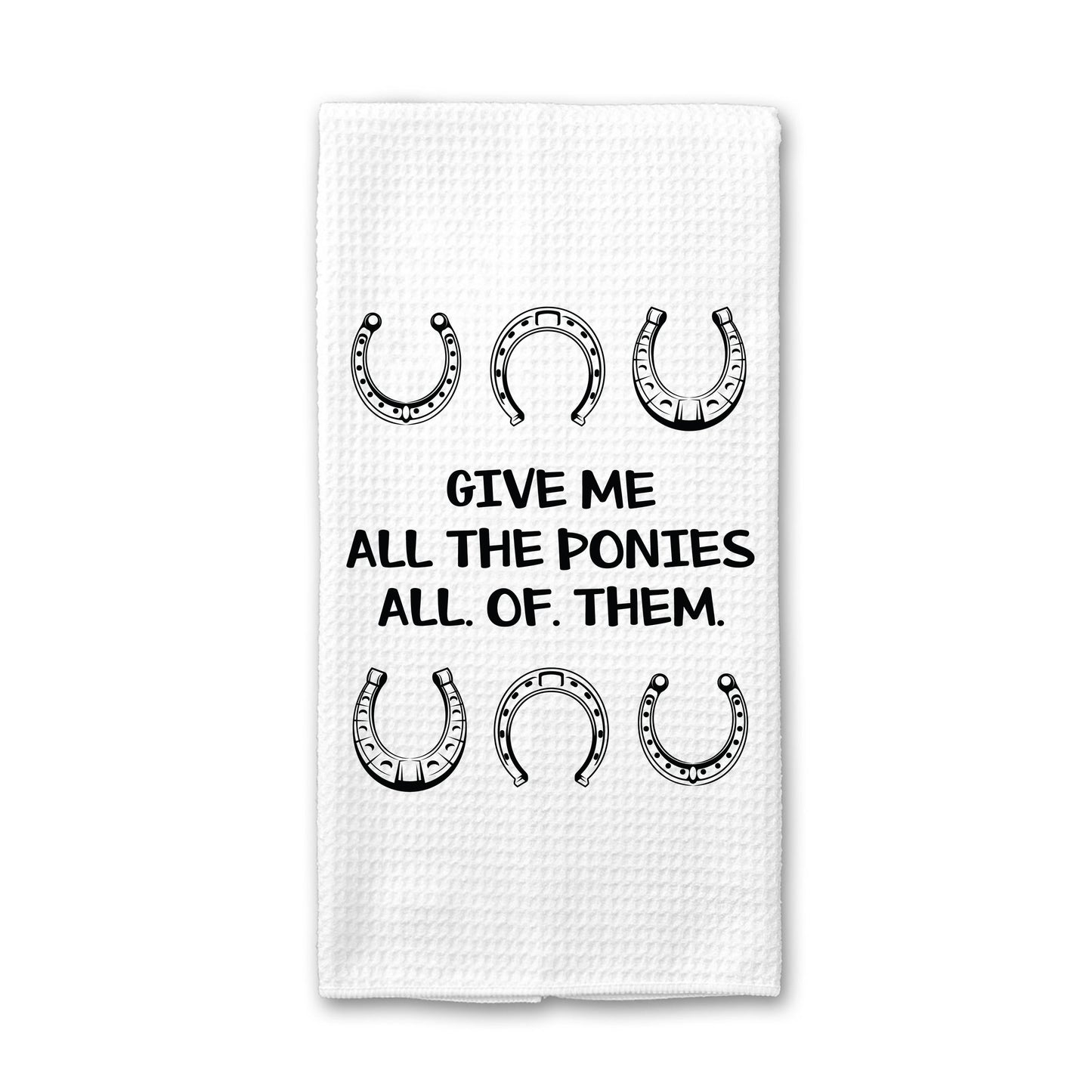 All the Ponies Kitchen Towel, Horses Home Decor