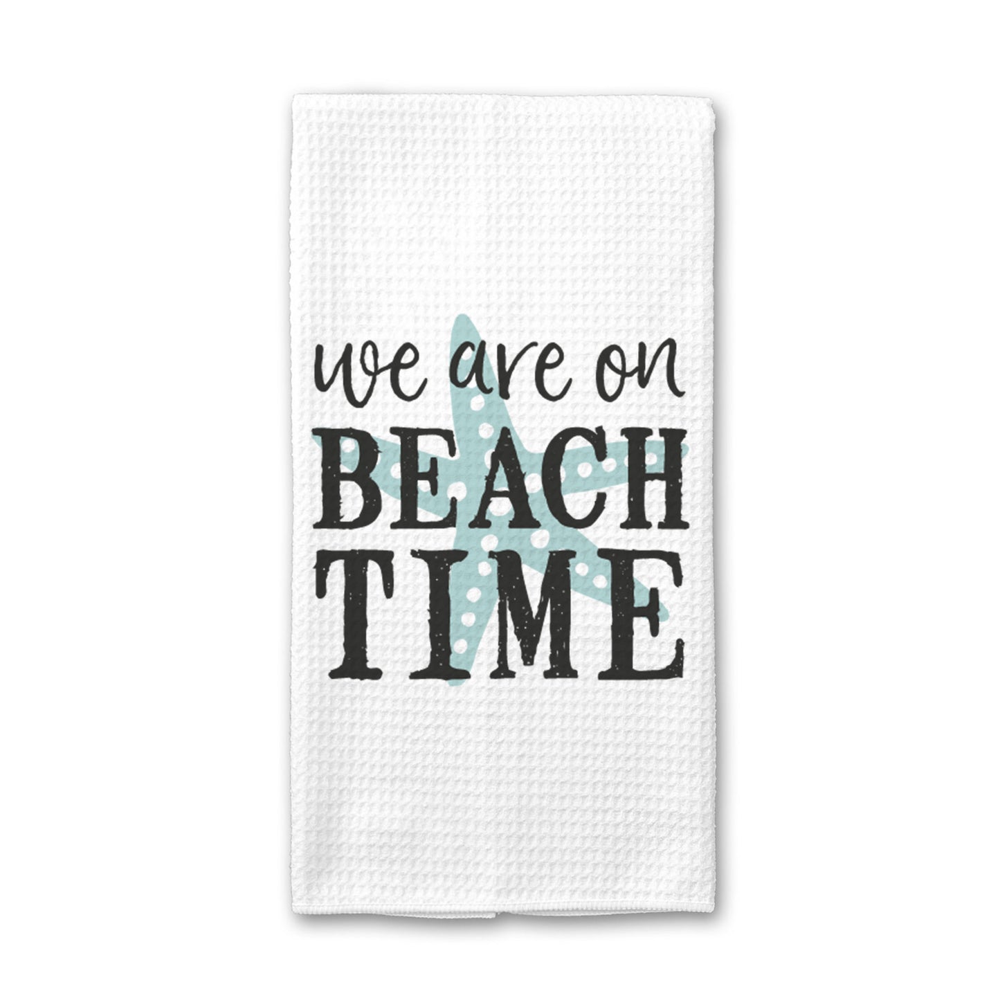 Beach Time Kitchen Towel, Beach House Decor