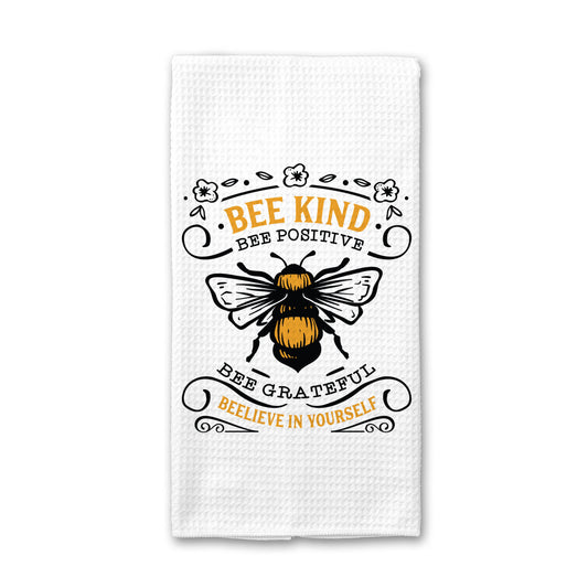 Bee Kind Bee Grateful Kitchen Towel, Dish Towel