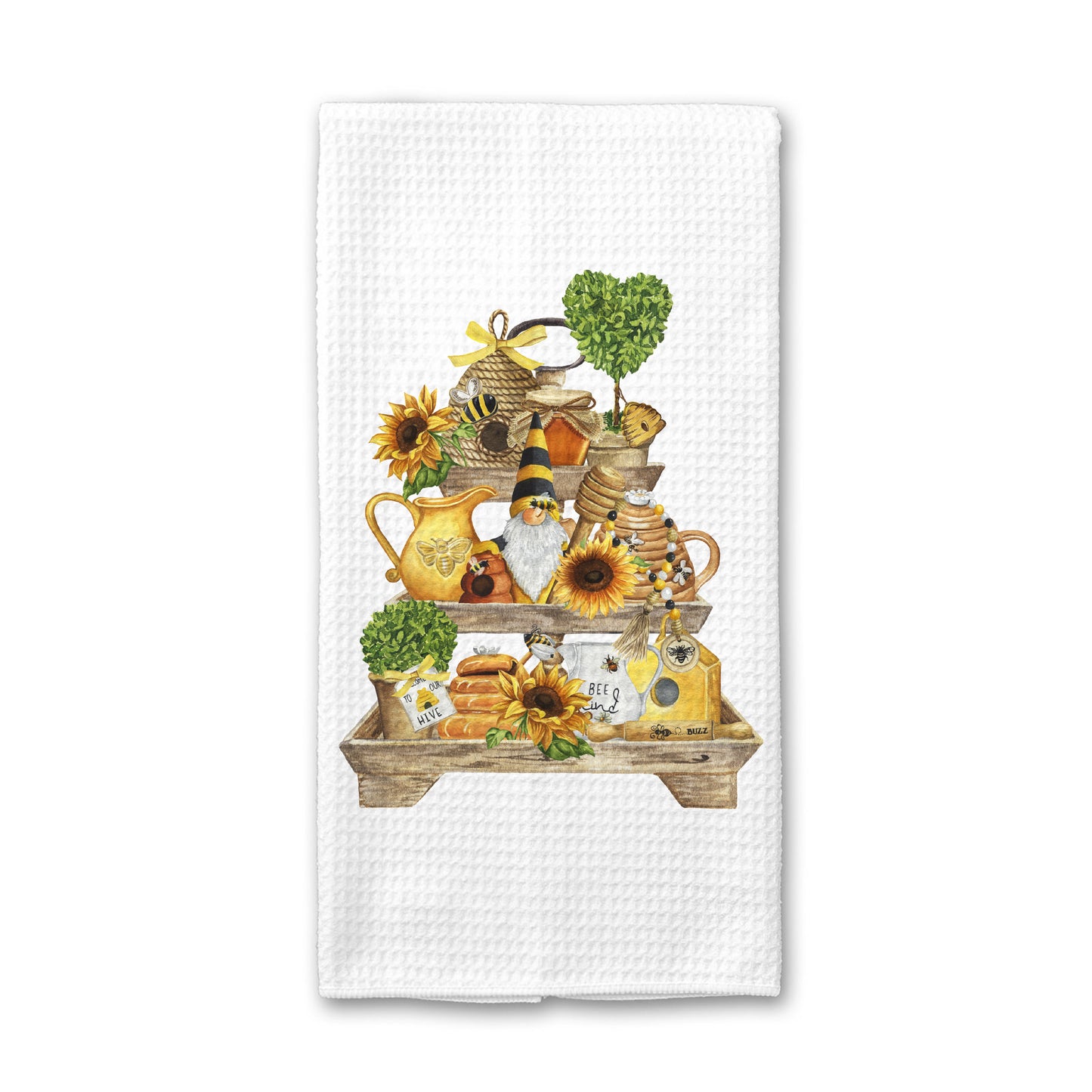 Bee Kitchen Towel, Bee Theme, Spring Dish Towel