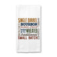 Bourbon Kitchen Towel, Dad Dish Towel, Tea Towel
