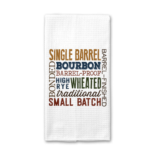 Bourbon Kitchen Towel, Dad Dish Towel, Tea Towel