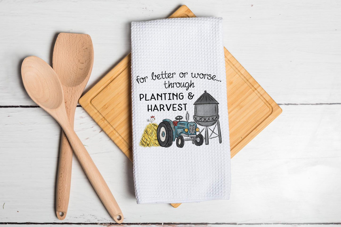 Harvest Season Kitchen Towel Funny Farm Décor