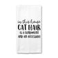 Cat Hair Kitchen Towel, Cat Lover Dish Towel, Cat Mom Towel