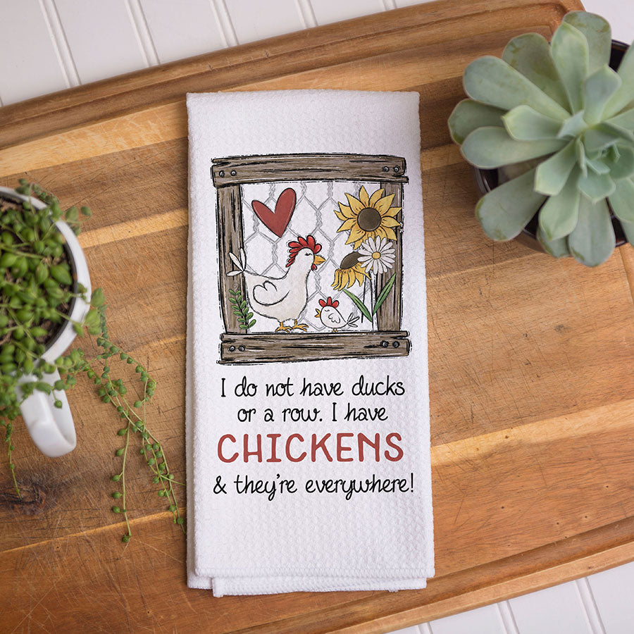 Chicken Kitchen Towel Funny Sarcastic Farm Décor