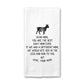 Goat Mom Kitchen Towel, Farmer Dish Towel, Tea Towel