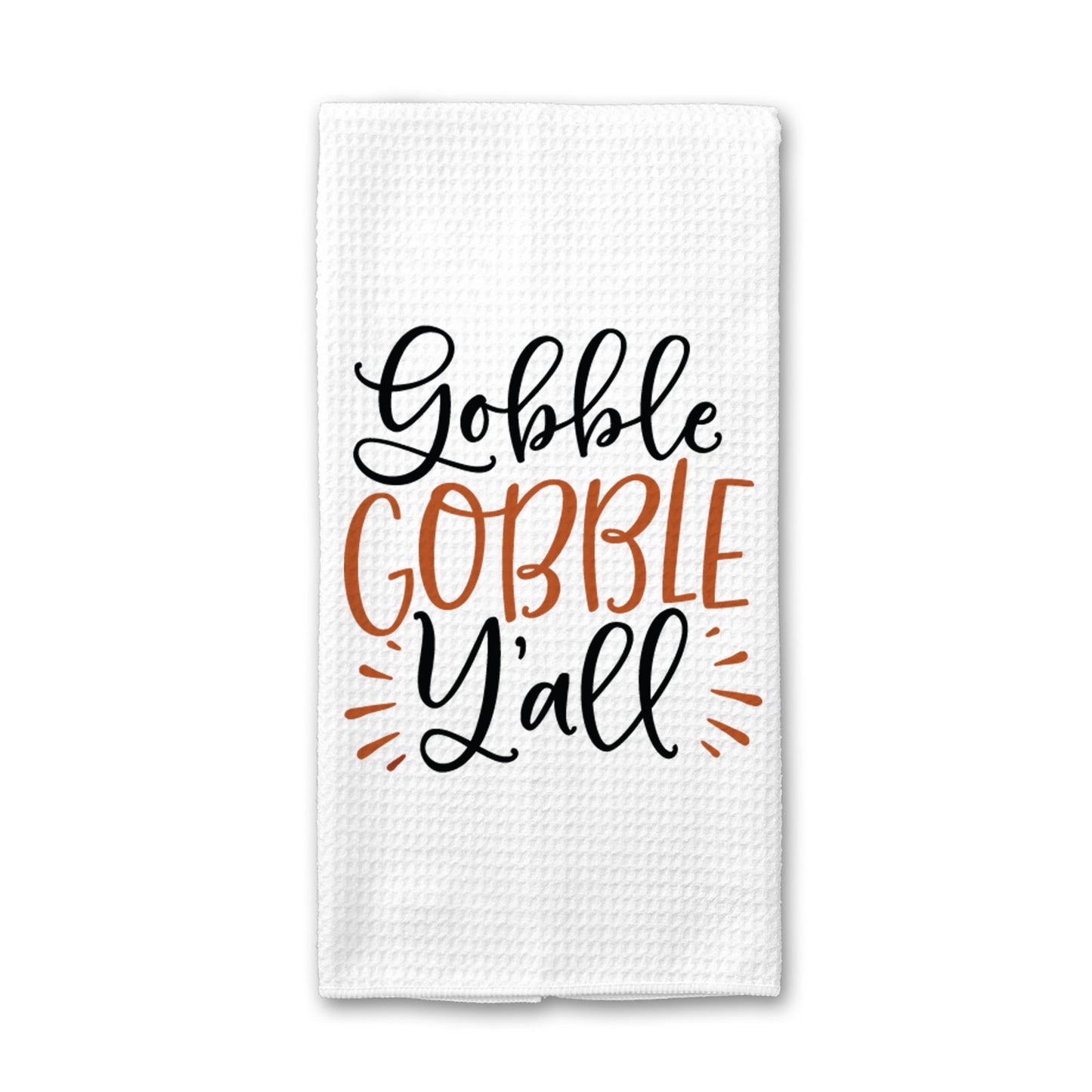 Gobble Gobble Kitchen Towel, Fall Dish Towel, Fall Decor