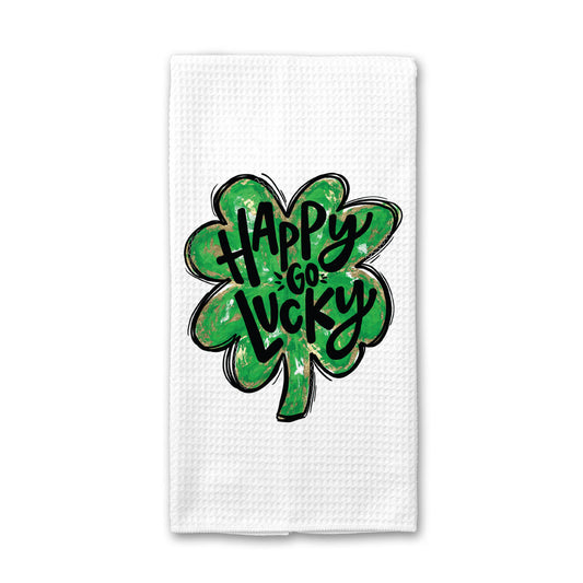 Shamrock Irish Kitchen Towel, St Patrick's Day Decor