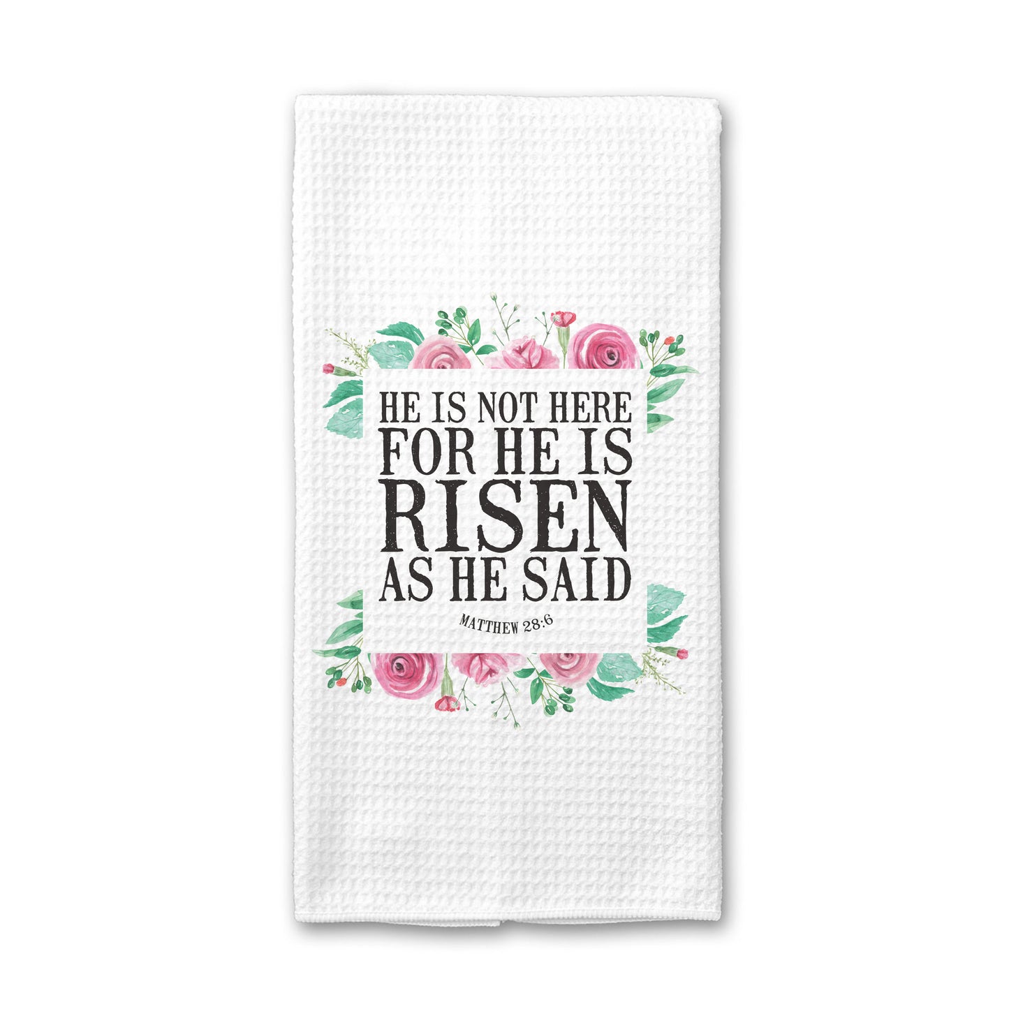 He is Risen Religious Kitchen Towel, Easter Decor