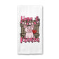 Pig Valentine Towel, Valentines Day Kitchen Decor Heart Farm