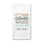 Customizable Home State Kitchen Towel, Housewarming Decor