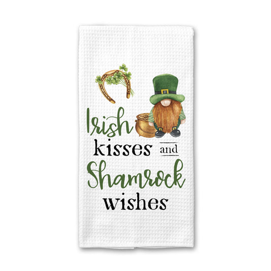 Shamrock Irish Kitchen Towel, St Patrick's Day Decor