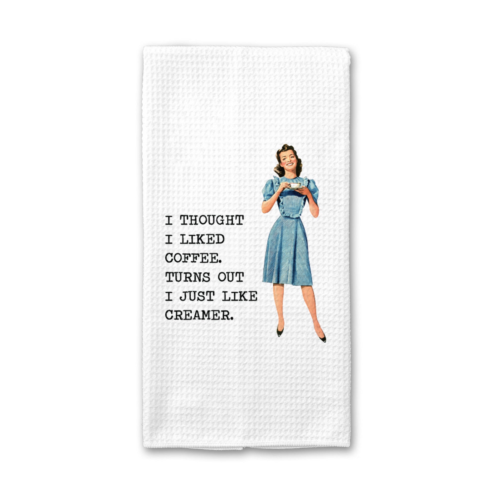 Crappy Housewife Kitchen Towel, Funny Dish Towel, Tea Towel