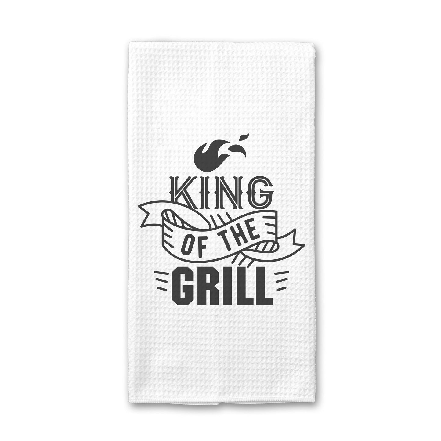 King of the Grill Kitchen Towel, Grilling Towel, Dish Towel