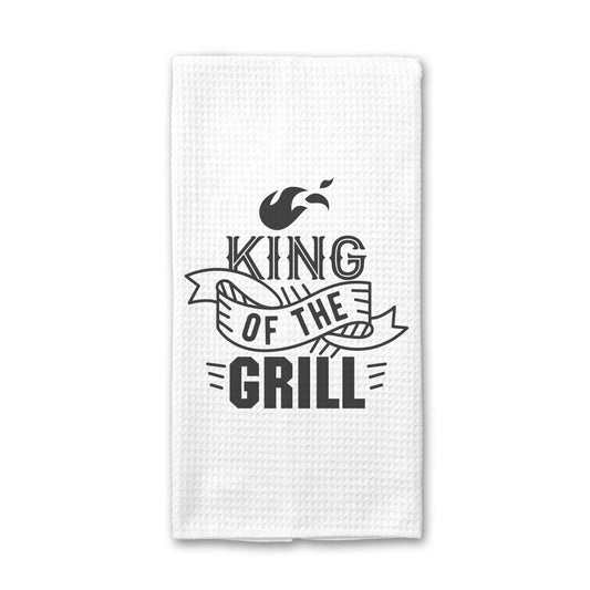 King of the Grill Kitchen Towel, Grilling Towel, Dish Towel