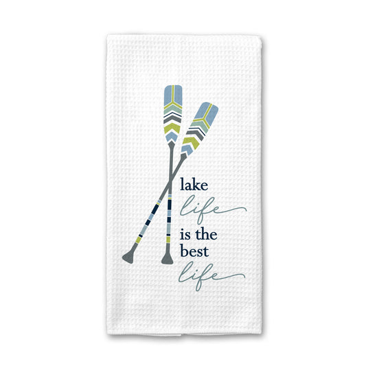 Lake Life Towel, Lake House Decor, Kitchen Dish Towel