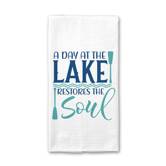 Lake Restores The Soul Kitchen Towel, Lake House Decor