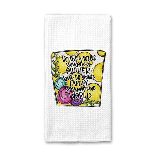 Mom Kitchen Towel, Mothers Day Gift Tea Birthday Lemon