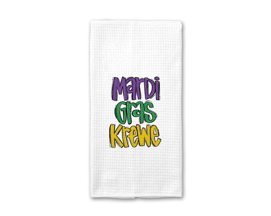 Mardi Gras Kitchen Towel Fat Tuesday Louisiana Nola Crawfish