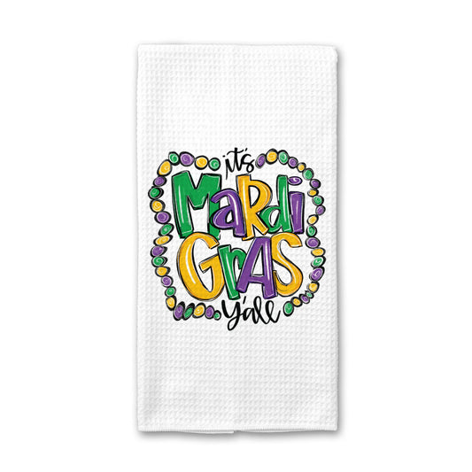 Mardi Gras Kitchen Towel, Mardi Gras Decor