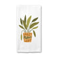 Crazy Plant Lady Kitchen Towel, Garden Plants Dish Towel