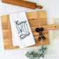 Home Sweet Home Kitchen Towel, Spring Minimalist Dish Towel