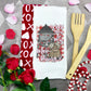 Cow Valentine Towel, Valentines Day Kitchen Decor Heart Farm