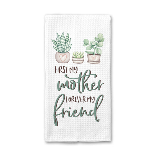 Mom Friend Kitchen Towel, Mother Dish Towel, Mothers Day