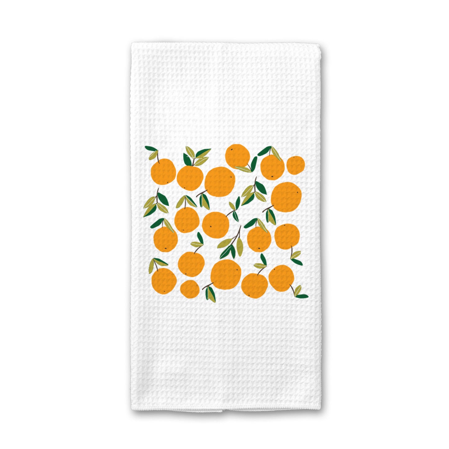 Orange Kitchen Towel, Summer Dish Towel, Tea Towel