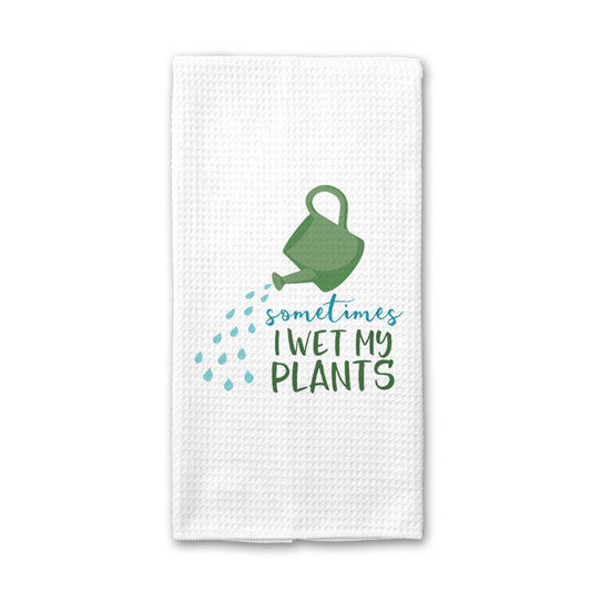 I Wet My Plants Kitchen Towel, Plants Dish Towel