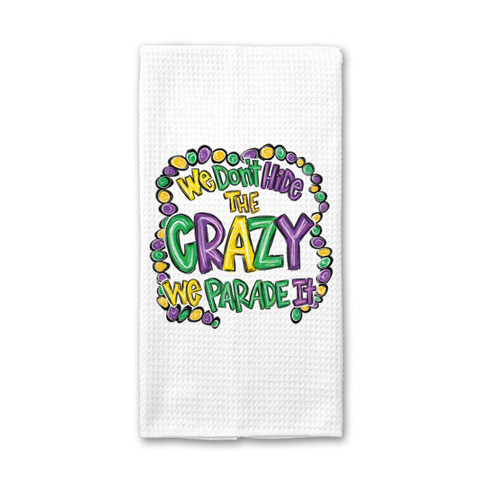 Mardi Gras Parade Kitchen Towel, Mardi Gras Decor