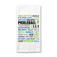 Pickleball Word Collage Towel, Hand Towel, Pickleball Gifts