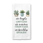 Friendship Plants Kitchen Towel, Garden Dish Towel