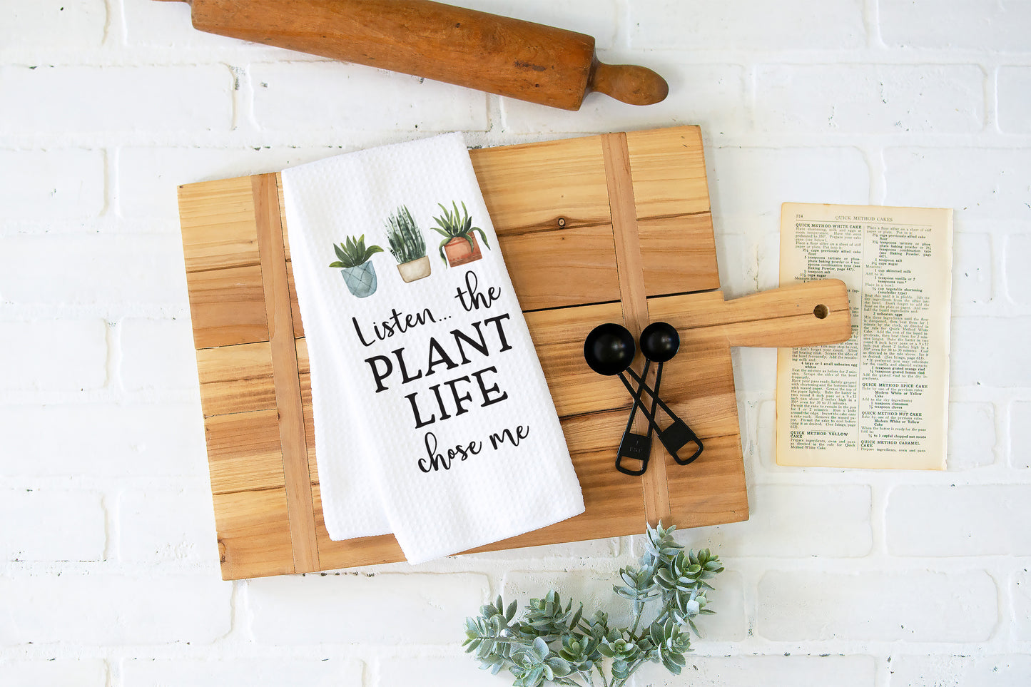 Plant Life Chose Me Kitchen Towel