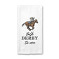 Talk Derby To Me Rider Kitchen Towel