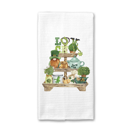 Shamrock Irish Kitchen Towel, St Patrick's Day Decor