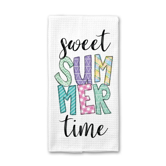 Sweet Summer Time, Kitchen Decor, Summer Towel, Colorful