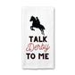 Talk Derby To Me Kitchen Towel