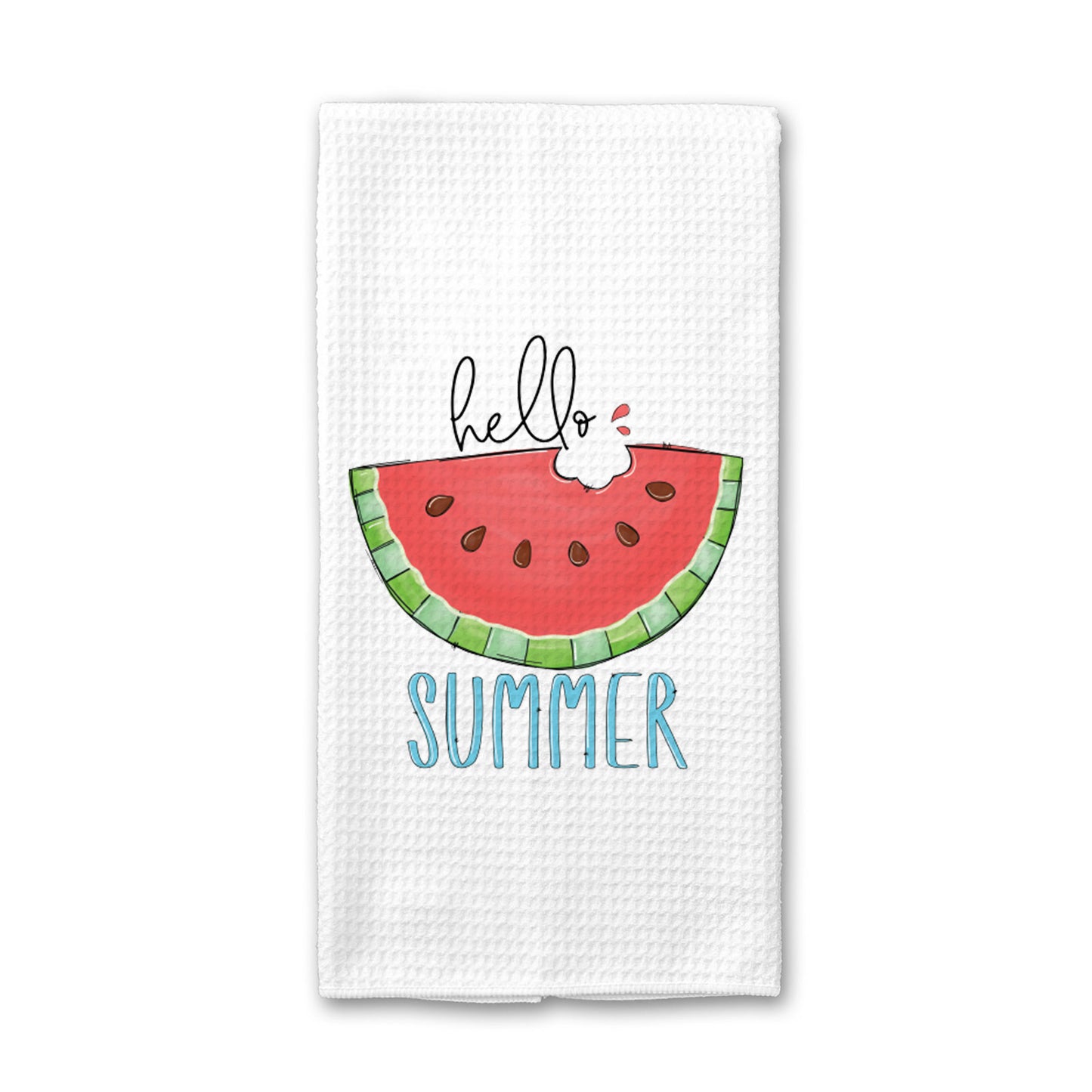 Hello Summer Kitchen Towel, Summer Dish Towel, Tea Towel